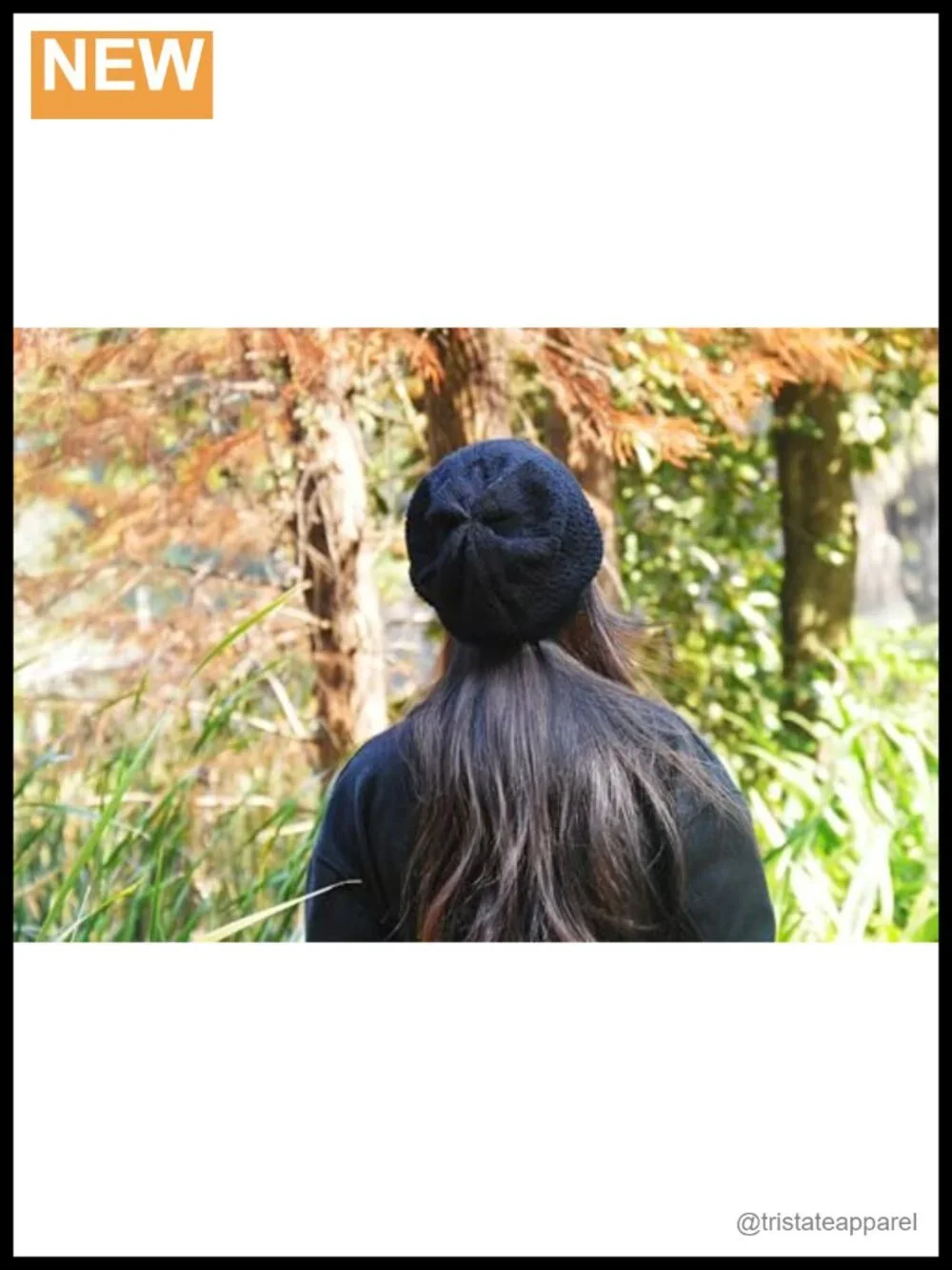 Crochet Beanie Hat Women Slouchy Lightweight Knit Skull Cap 22-23.2in